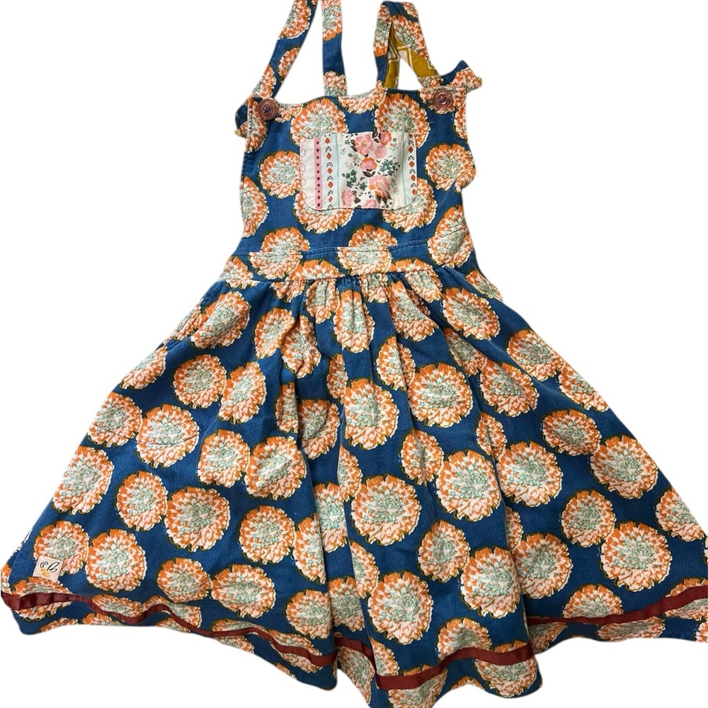 Wildflowers Blue and Orange Floral Dress